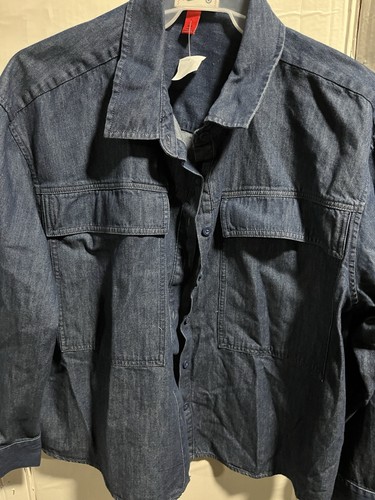 Giacca denim blu woolrich xxl - blu,